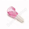 14 mm Glass on Glass Replacement Bowl Skull Pink - Image 3