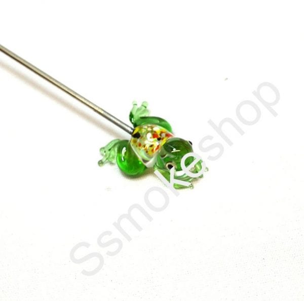 Glass Frog Poker Cleaning Tool Tobacco Pipe Hookah Hand made