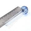 Fancy pyrex glass oil burner pipe 4 inches color strip head design