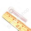 Pyrex Glass oil burner pipe thick Pink glass 4 inches