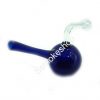 Glass Blue Color Oil Burner Bubbler Pipe for Oil Wax thick heavy glass with Carry Case and Silicone Jar