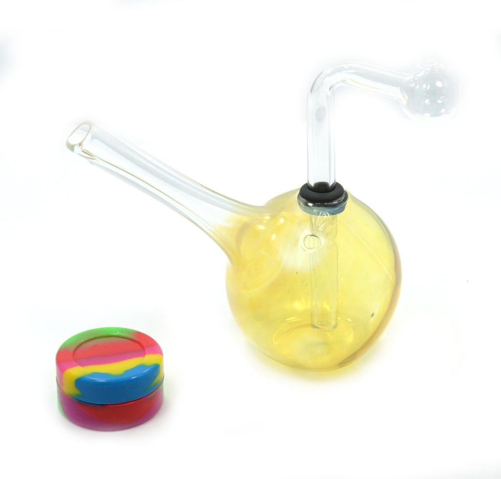 Glass Color Change Oil Burner Bubbler Pipe Wax Thick Heavy Glass