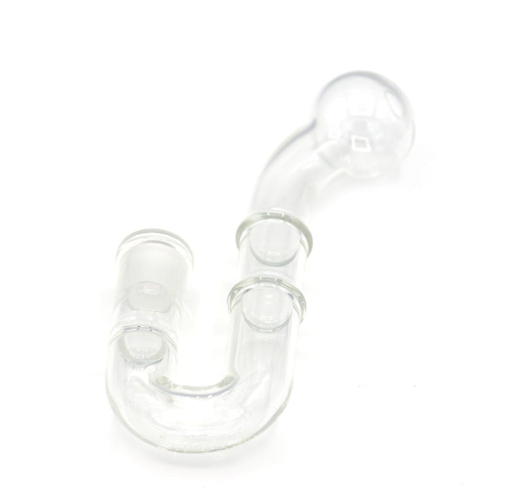 THICK GLASS HAND PIPE BUBBLER MOUTHPIECE ADAPTER 14mm