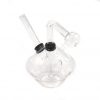 Glass Clear Oil Burner Bubbler Pipe for Oil Wax UFO Design