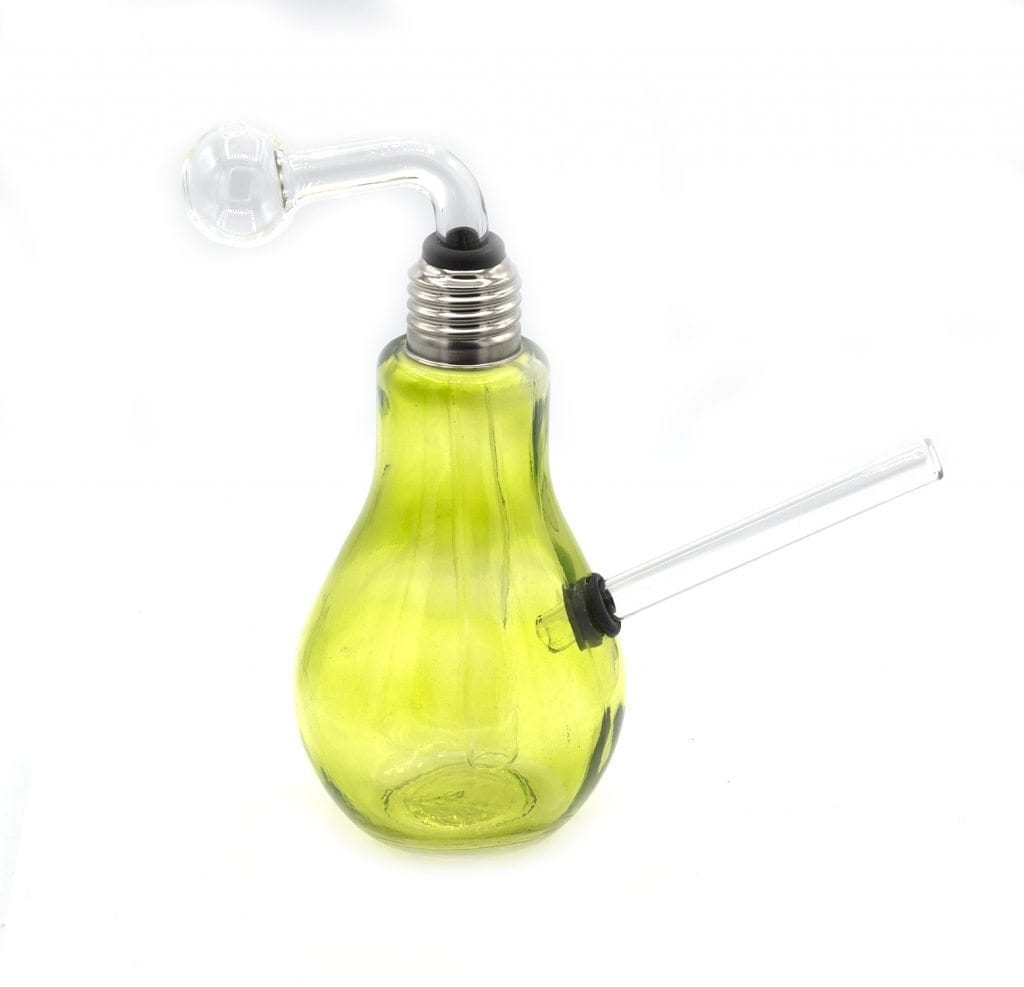 Inches Light Bulb Design Oil Burner Bubbler Thick Glass