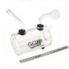 Thick Cylinder Glass Clear Oil Burner Bubbler Pipe for Oil Wax