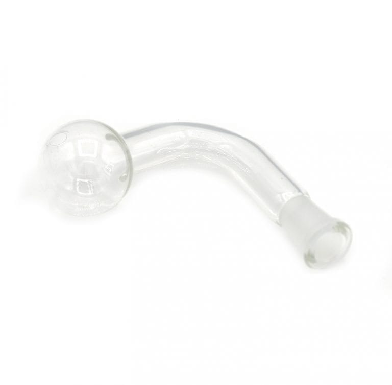 Glass on Glass Bent Oil Burner Downstem 10mm female joint adapter