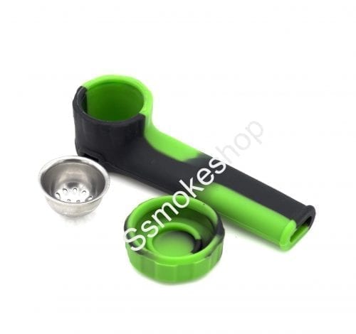 Silicone Hand Pipe Spoon with Cap