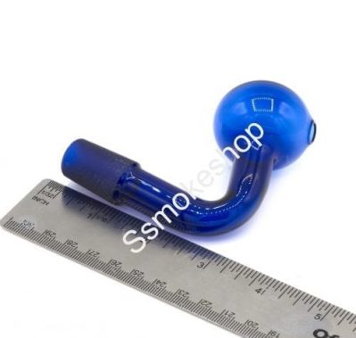 Glass on Glass GOG Blue Oil Burner 18/19mm joint adapter 3"