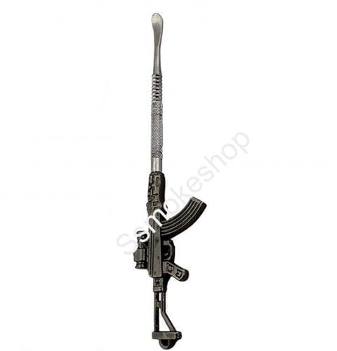 AK-47 STAINLESS STEEL WAX Metal DABBER Gun refile design