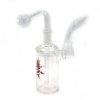 6" clear glass 2 parts oil burner bubbler water pipe 14mm downstem