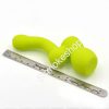 Green Mini 5" Silicone Bubbler w/ Glass Bowl