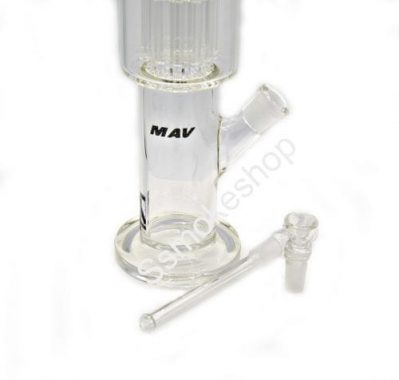 15" MAV Thick heavy Glass Water pipe 10 arms perc Bong
