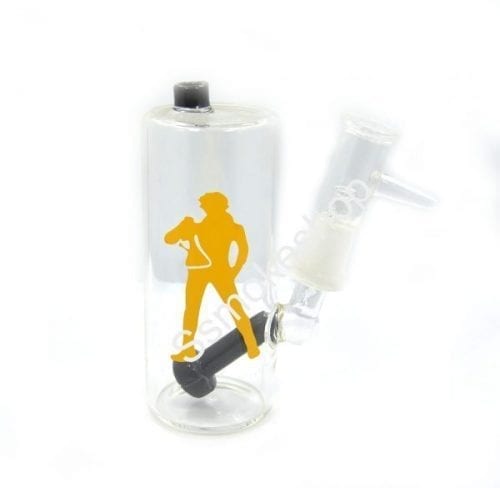 5“ Clear Glass Bubbler Pipe dome set w/ build-in downstem