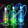 4.5" Glass Portable Oil Burner Pipe Bubbler Coil Perc LED Light