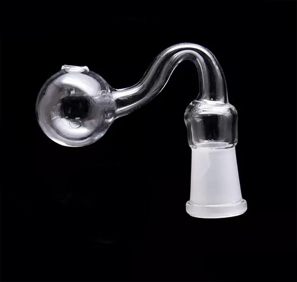 Glass on Glass GOG Clear Bent Curve Oil Burner 14mm Female Joint