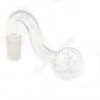 Glass on Glass GOG Clear Bent Curve Oil Burner 14mm Male Joint