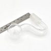 Glass on Glass GOG Clear Bent Curve Oil Burner 14mm Male Joint