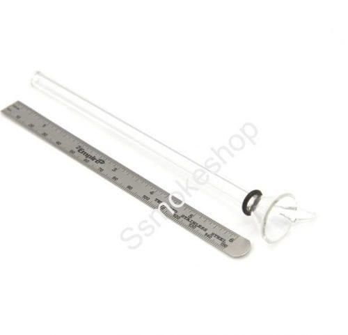6" GLASS BOWL SLIDE PULL Handle Clear