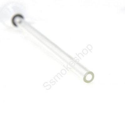 6" GLASS BOWL SLIDE PULL Handle Clear