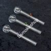 4" Clear Glass Side balance color dot oil burner pipe