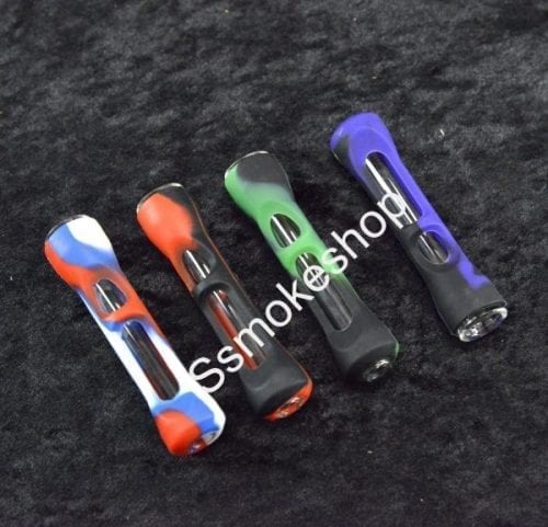 3.5 OG Glass Chillum with Silicone Cover