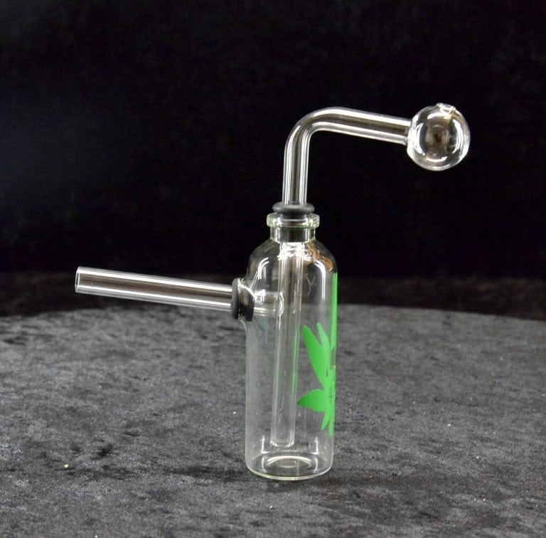 Glass Bottle Oil Burner Bubbler Pipe W Design Oil Wax