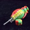 6.5" Grenade Silicone Nectar Collector kit Concentrate Pipe Titanium Tip
