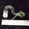 Glass on Glass GOG Color Head Bent Curve Oil Burner 14mm Female Joint