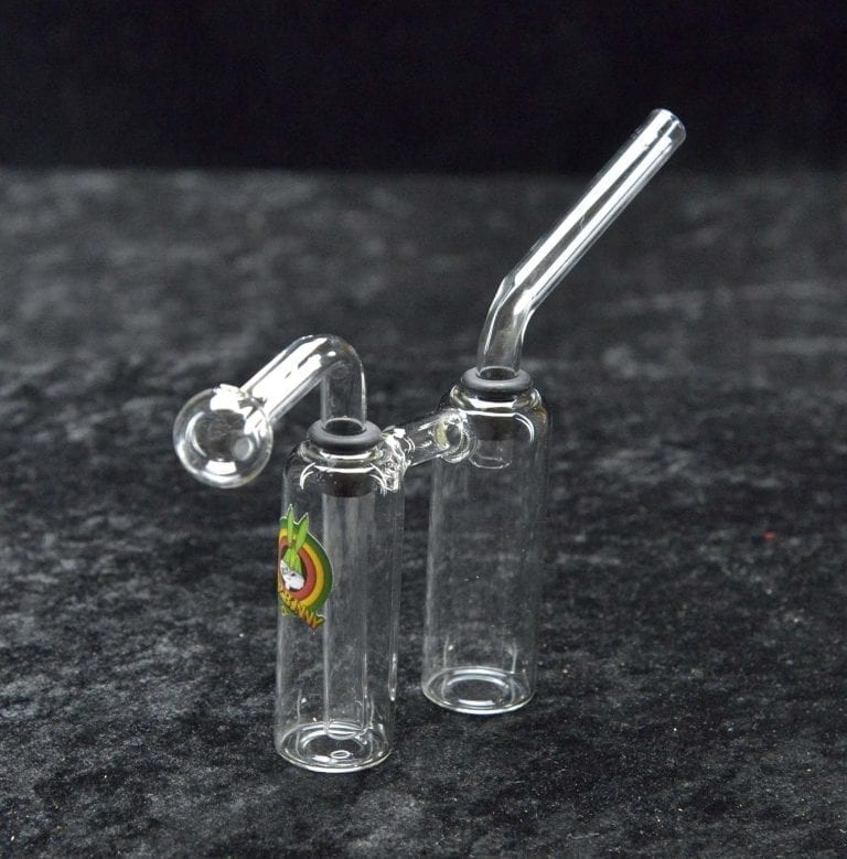 Oil Burner Bubbler Pipe For Wax Thick Heavy Glass Carry Case Silicon Jar