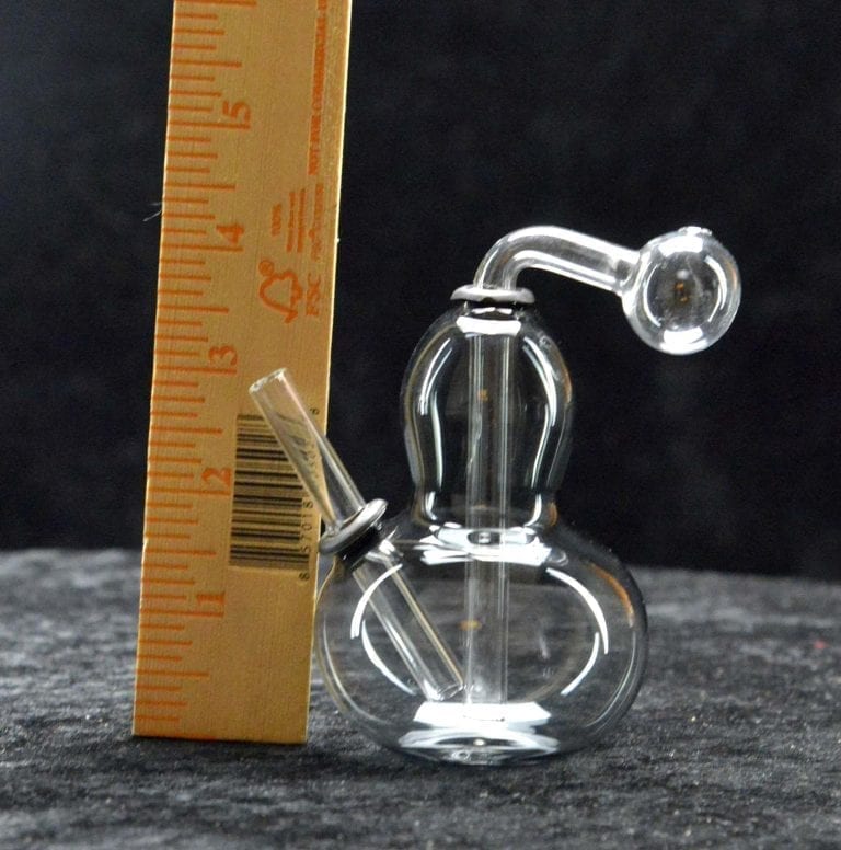 Glass Bottle Oil Burner Bubbler Pipe W Design Oil Wax