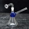 6" Glass Oil Burner Bubbler Pipe Color Global Design 14mm downstem