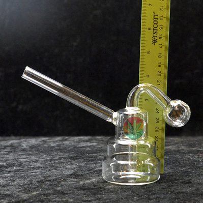 Oil Burner Bubbler One Piece Tower Clear 