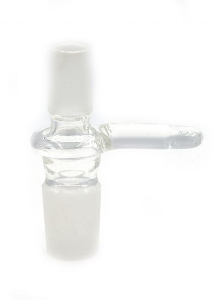 Glass on Glass Connecting Tube Joint Adapter 18mm male to 14mm male with handle 
