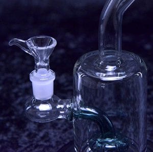 Shower head Stem Glass Water Bong Pipe Rig