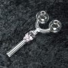 Double Slingshot Skull Oil Burner Pipe 5"