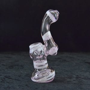 Pink Glass Bubbler 5.5"