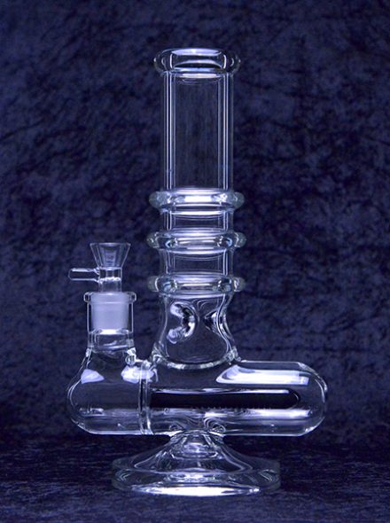 12" Clear Thick Glass Water Bong Pipe Inline