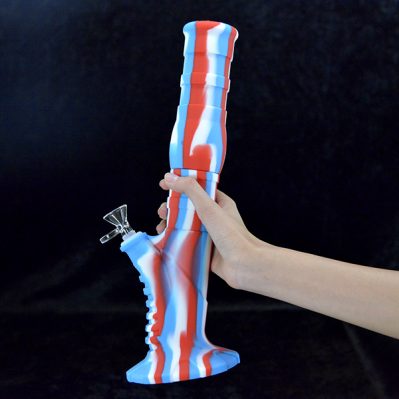 14" Lean Style Silicone Water Bong Pipe