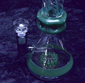 14" Thick Twist Design Glass Water Bong Pipe