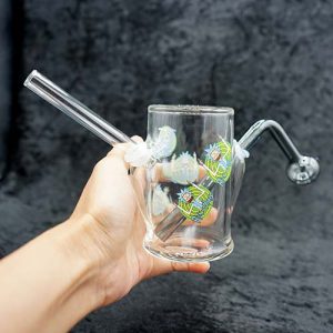 Thick & Heavy Glass Cylinder Bubbler