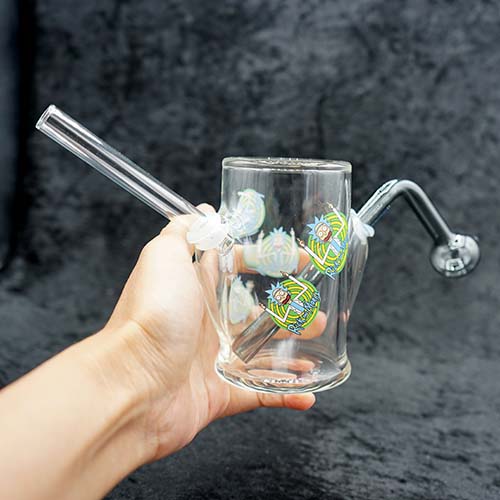 Thick & Heavy Glass Cylinder Bubbler