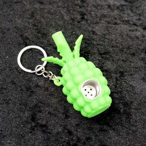Pineapple Silicone Keychain Pipe 