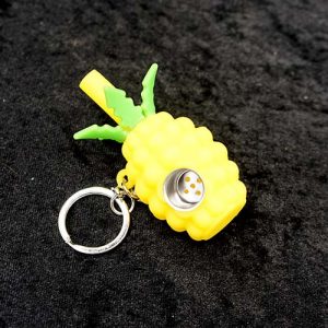 Pineapple Silicone Keychain Pipe 