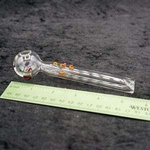 New 5.5 inches Flat Mouth Oil Burner Pipe with Color Dot