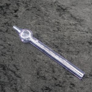 Thick Glass Honey Straw 6.5 inches