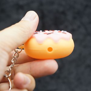  Silicone Donut Keychain Pipe