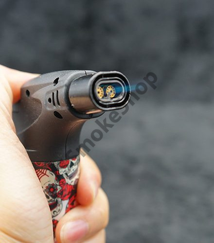 Sugar Skull Design Dual Torch Lighter