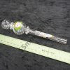 Fancy Design 7 inches Dual Bubble Oil Burner Glass Pipe