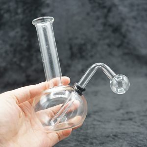 Clear Classic Glass Oil Burner Bubbler Pipe